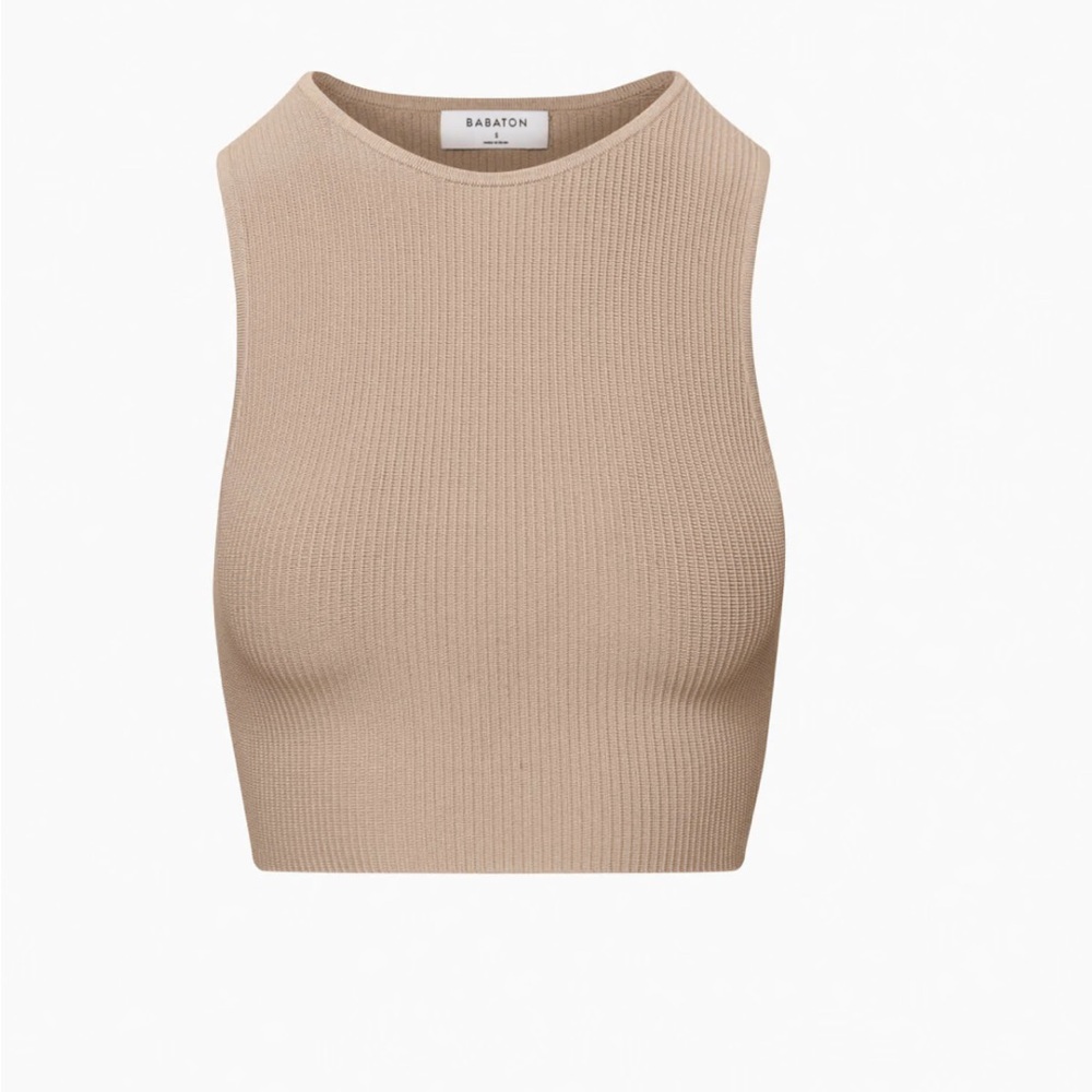 Aritzia Babaton Sculpt Knit Racer Tank M